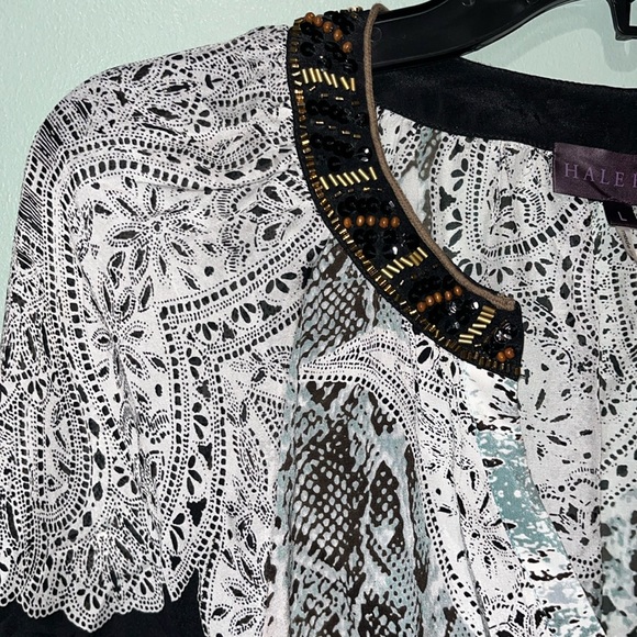 Hale Bob Silk Blouse Size Large - Picture 4 of 8